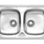Rex20 Double Bowl & Drainer 790mm